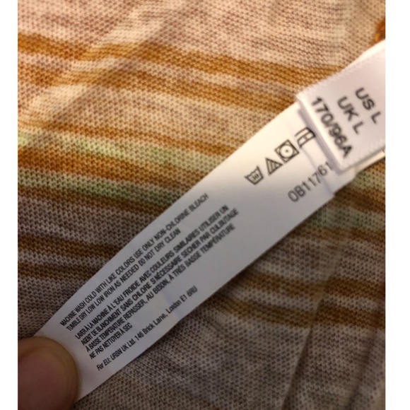 UO Out From Under stripe cropped long sleeve tee NWT - Picture 5 of 6